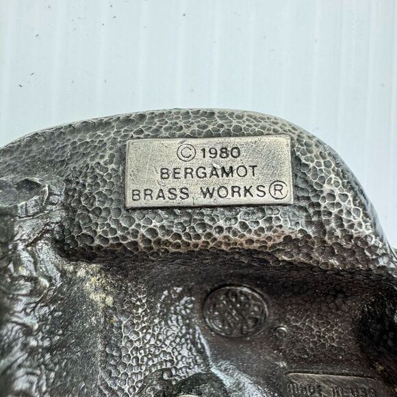 Vintage 1980 VW Volkswagen Bug Beetle Brassworks Belt Buckle by Bergamot - Picture 2 of 11